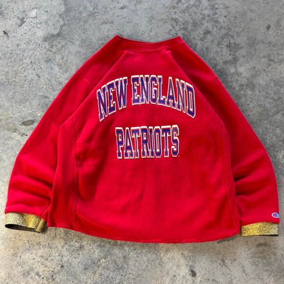 90s Champion Reverse Weave New England Patriots Crewneck - Picture 1 of 6